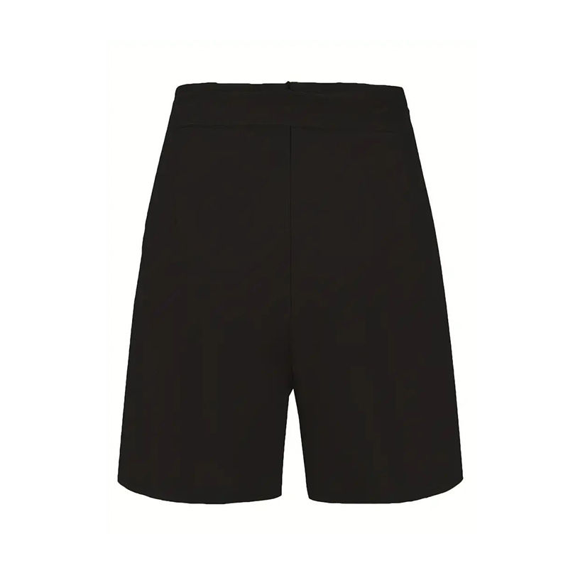 Thumbnail: Y2K Solid Button Front Shorts Tie Waist Beach Summer High Waist Shorts Women's C