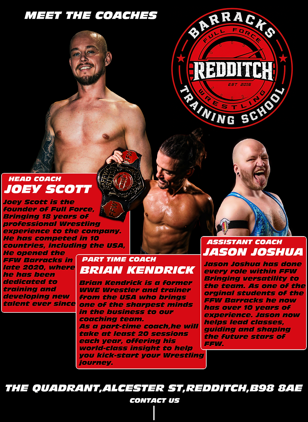 Redditch unit poster back meet the team