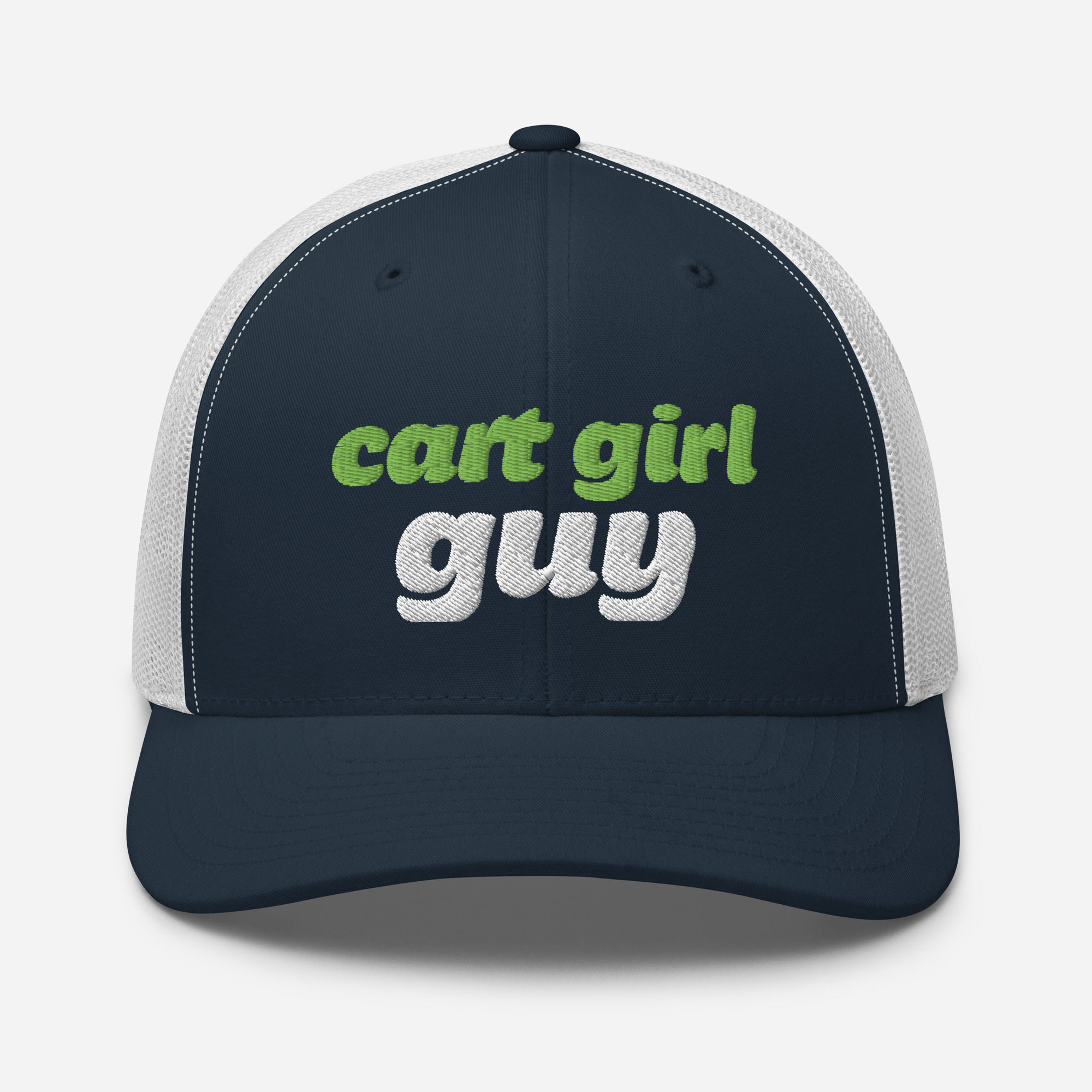 Cart Girl Guy Trucker Cap