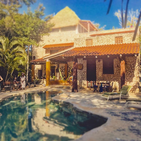 Cenote Balam'Ha, lodging during the healing retreat in Akumal, Mexico