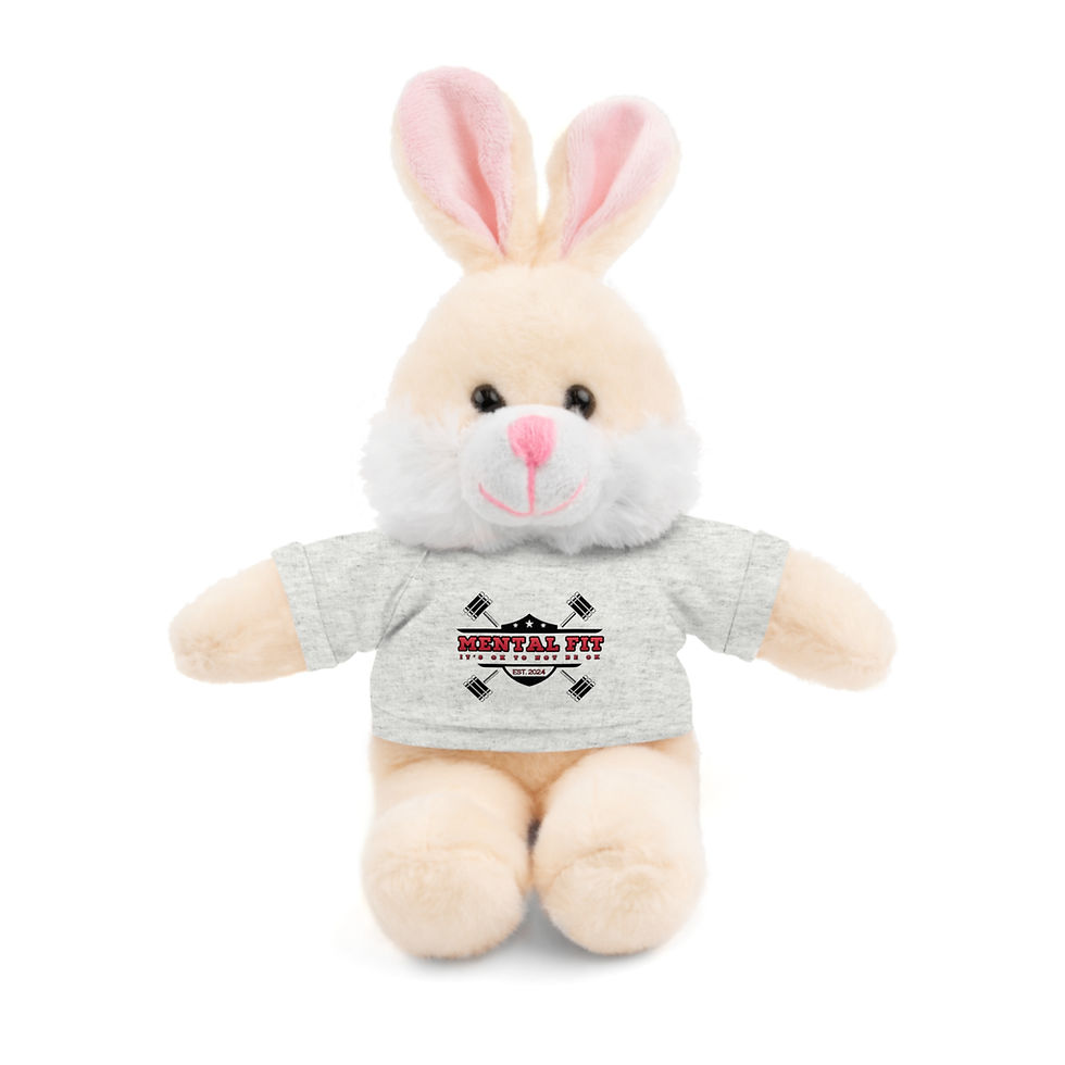 Thumbnail: Teddy Bear with Tee — "Metal Fit" Graphic Plush Gift