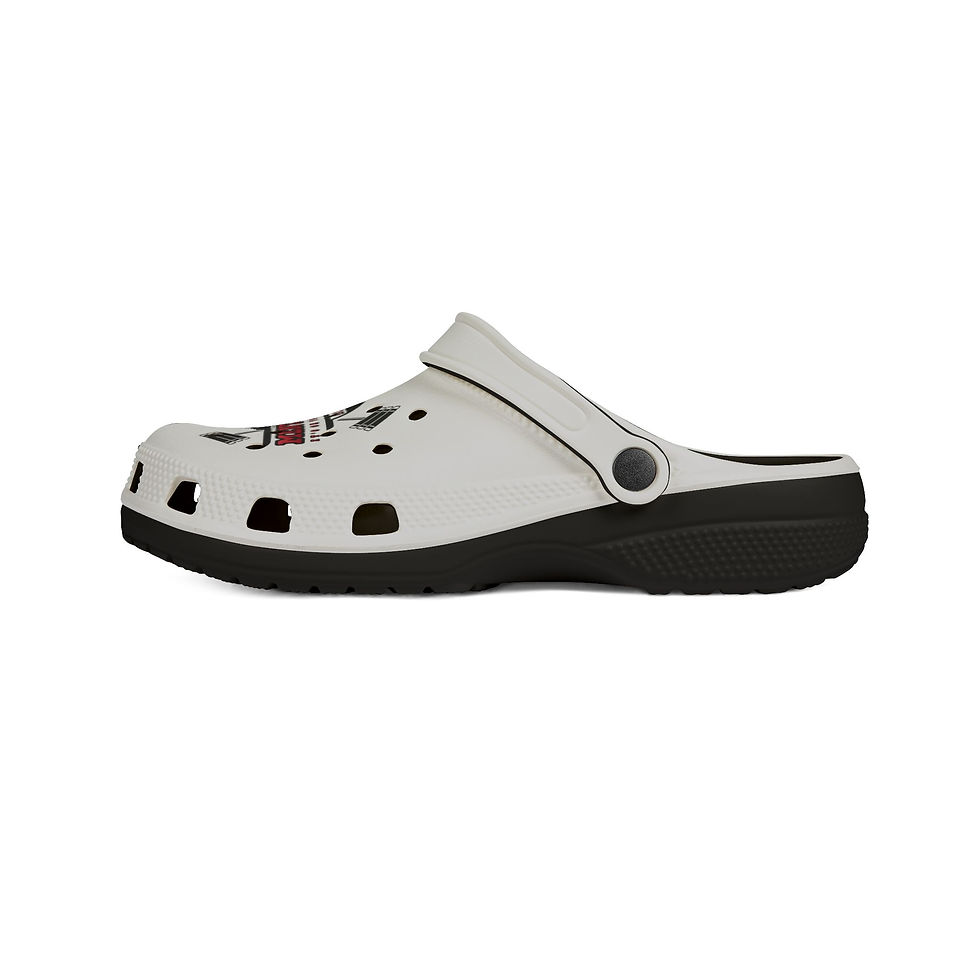 Thumbnail: EVA Foam Clogs — 'Mental Fit' Weightlifting Graphic Slip-On Shoes