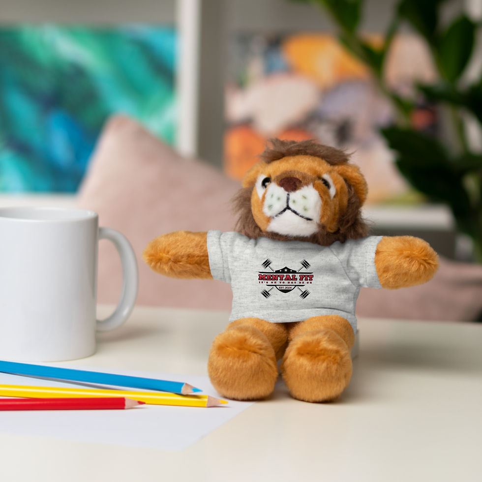 Thumbnail: Teddy Bear with Tee — "Metal Fit" Graphic Plush Gift