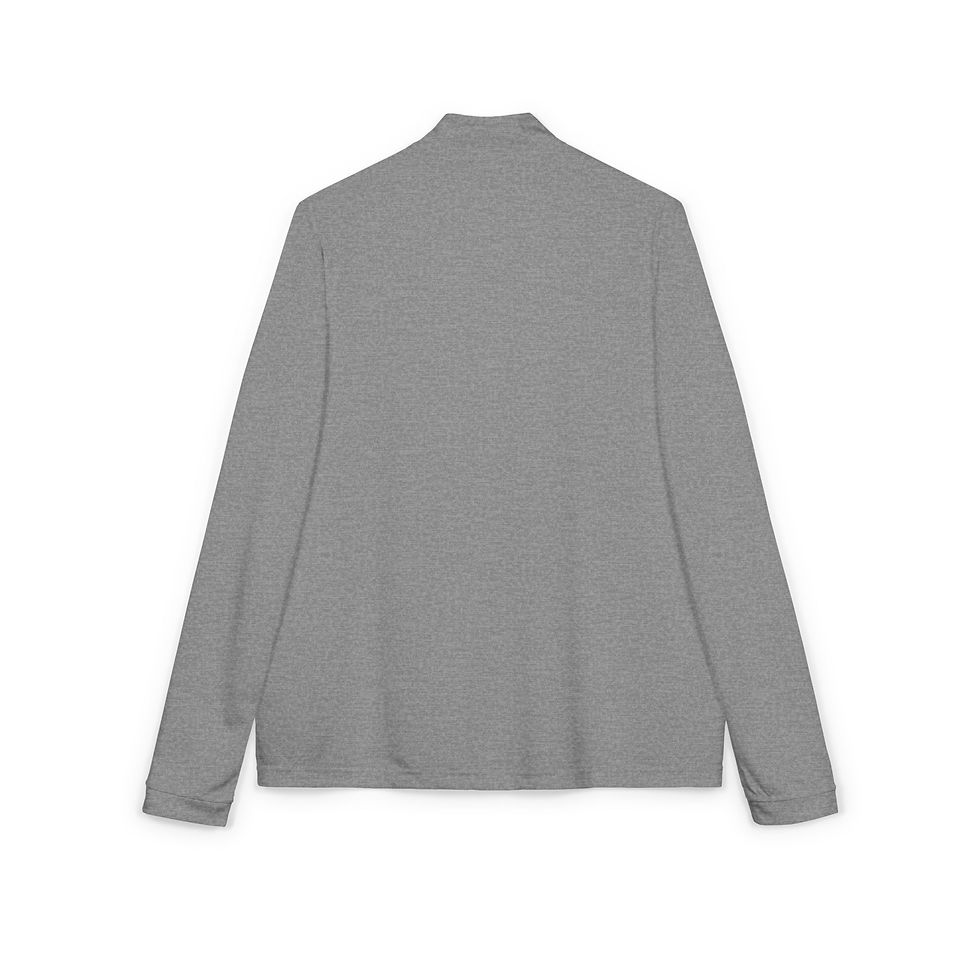 Thumbnail: Embroidered Quarter-Zip Pullover — adidas® Performance Top with Floral Crest
