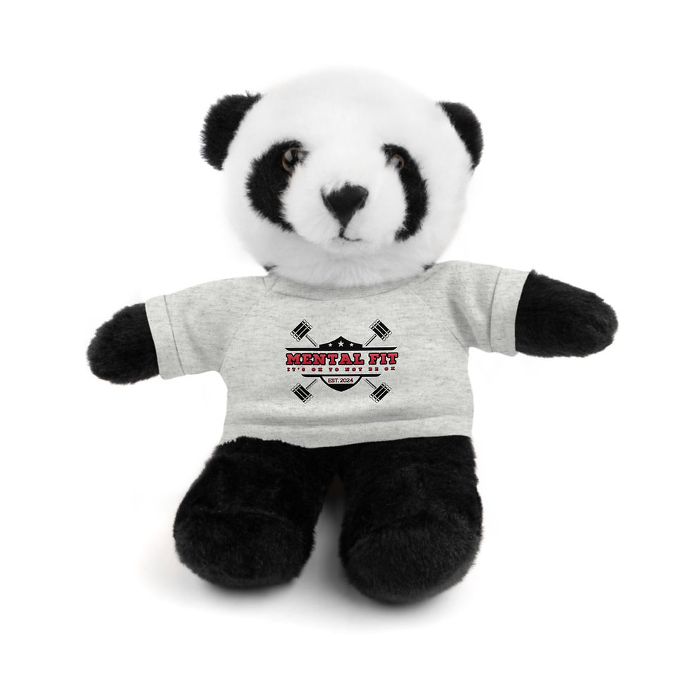 Thumbnail: Teddy Bear with Tee — "Metal Fit" Graphic Plush Gift