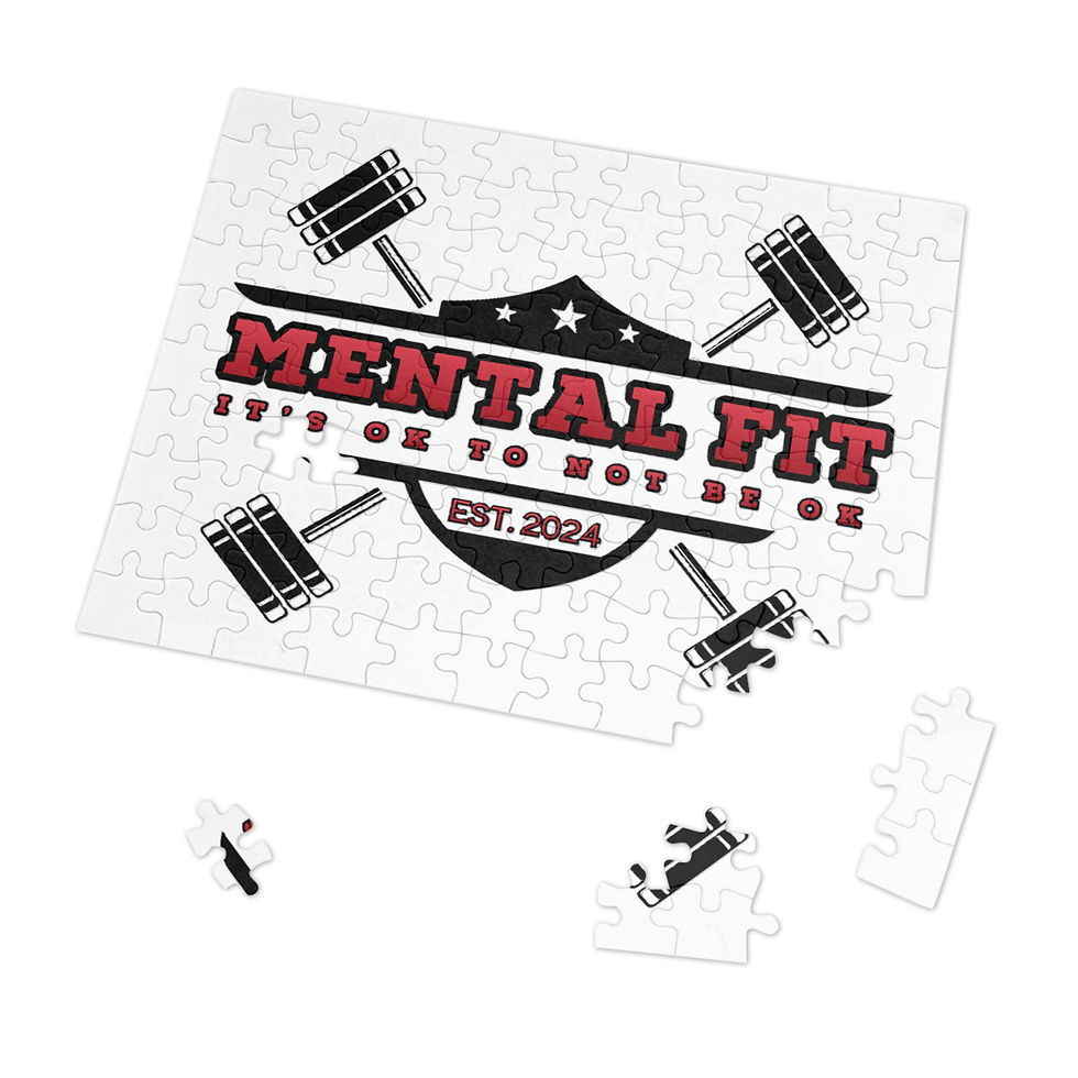 Thumbnail: Mental Fit Jigsaw Puzzle — "It's OK to Not Be OK" Puzzle with Tin 