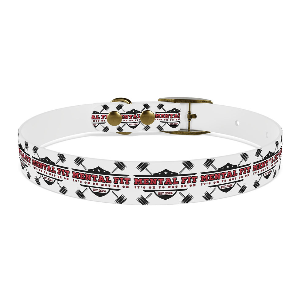 Thumbnail: Mental Fit Dog Collar — Fitness Barbell Pattern Pet Collar