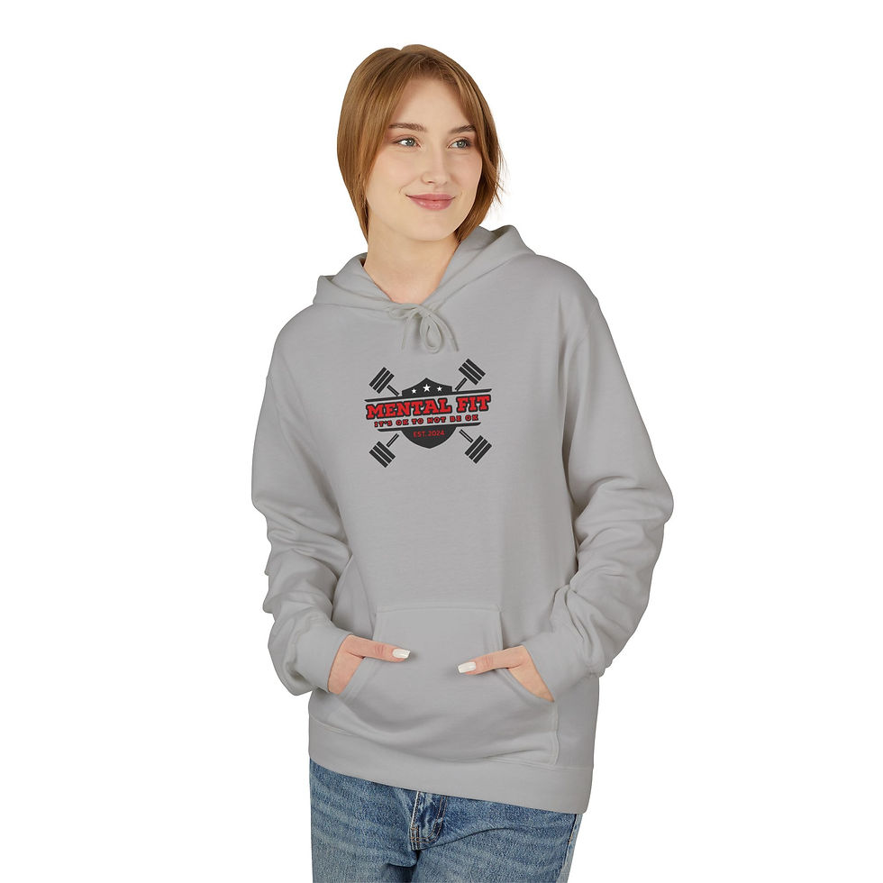 Thumbnail: Barbell Cross Gym Hoodie — Strength Training Fitness Sweatshirt