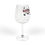 Thumbnail: 12oz Wine Glass - Rustic Barber Shop Logo Stem Glass