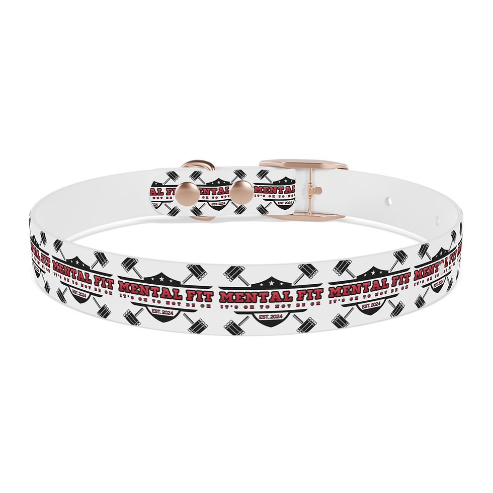 Thumbnail: Mental Fit Dog Collar — Fitness Barbell Pattern Pet Collar