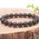 Miniature : Bracelet boule 10 mm - Tectite AAA (09,5-10,5 mm)