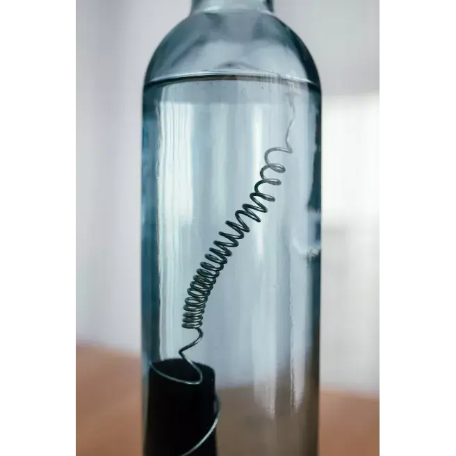 Miniature : Spirale en acier inoxydable avec 1 charbon actif Binchotan - Woody