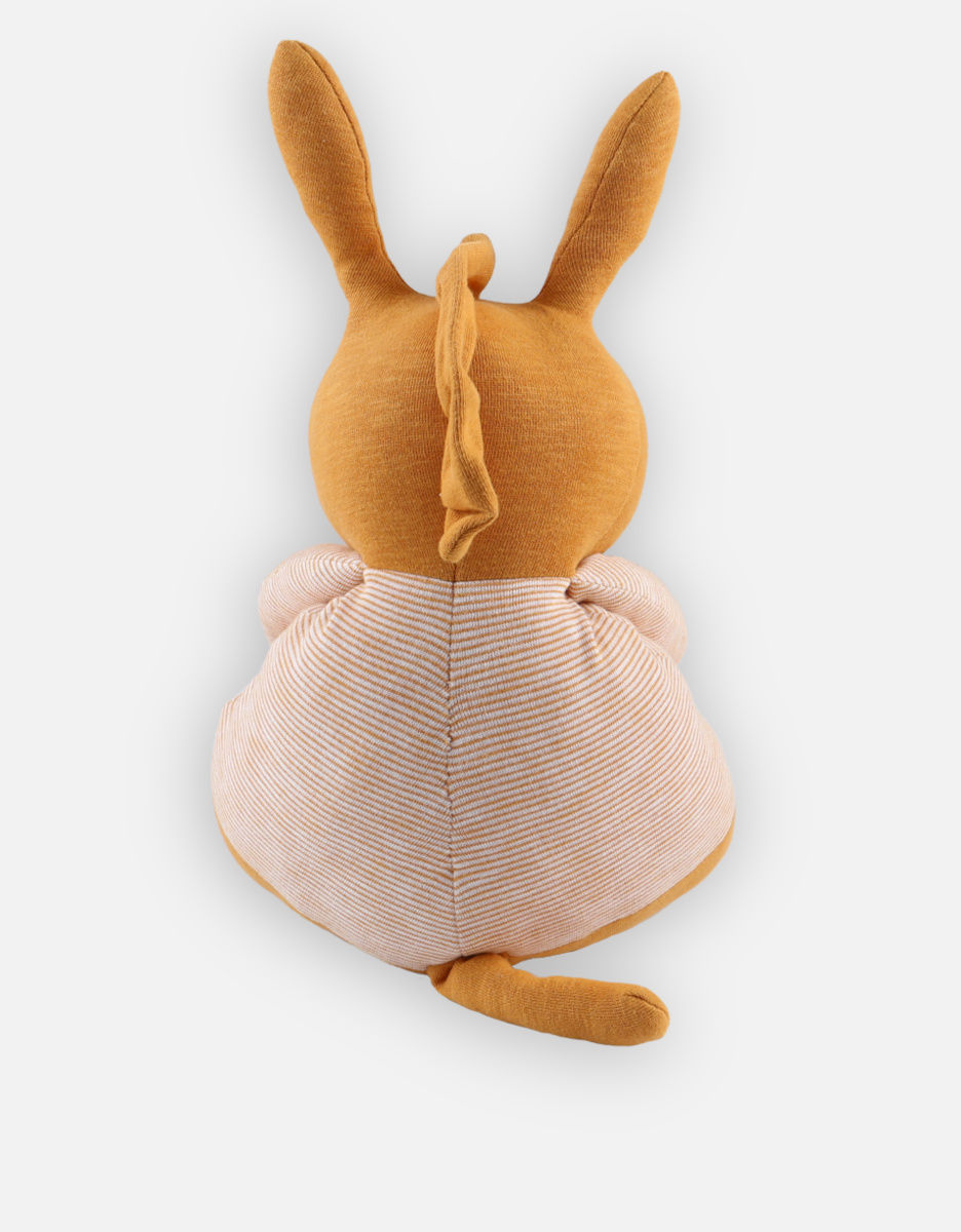 Miniature : Peluche Âne Paco en coton bio - Ocre - 40 cm