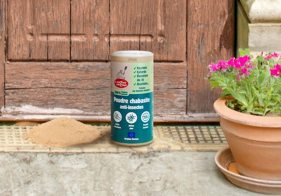 Miniature : Poudre de chabasite anti-insectes - 200 g - Tube poudreur