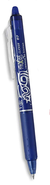Miniature : Frixion Ball Clicker - Stylo rétractable effaçable à encre thermosensible