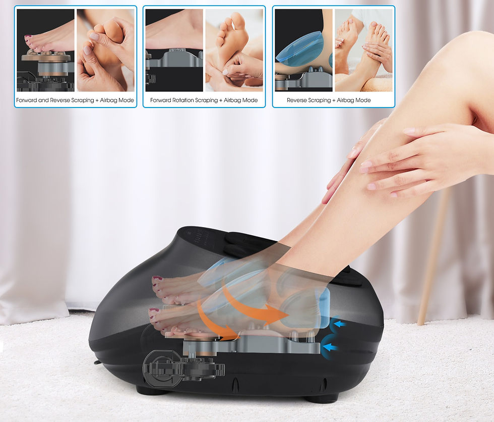 Thumbnail: Foot Massager Machine With Heat And Massage Shiatsu Deep Kneading