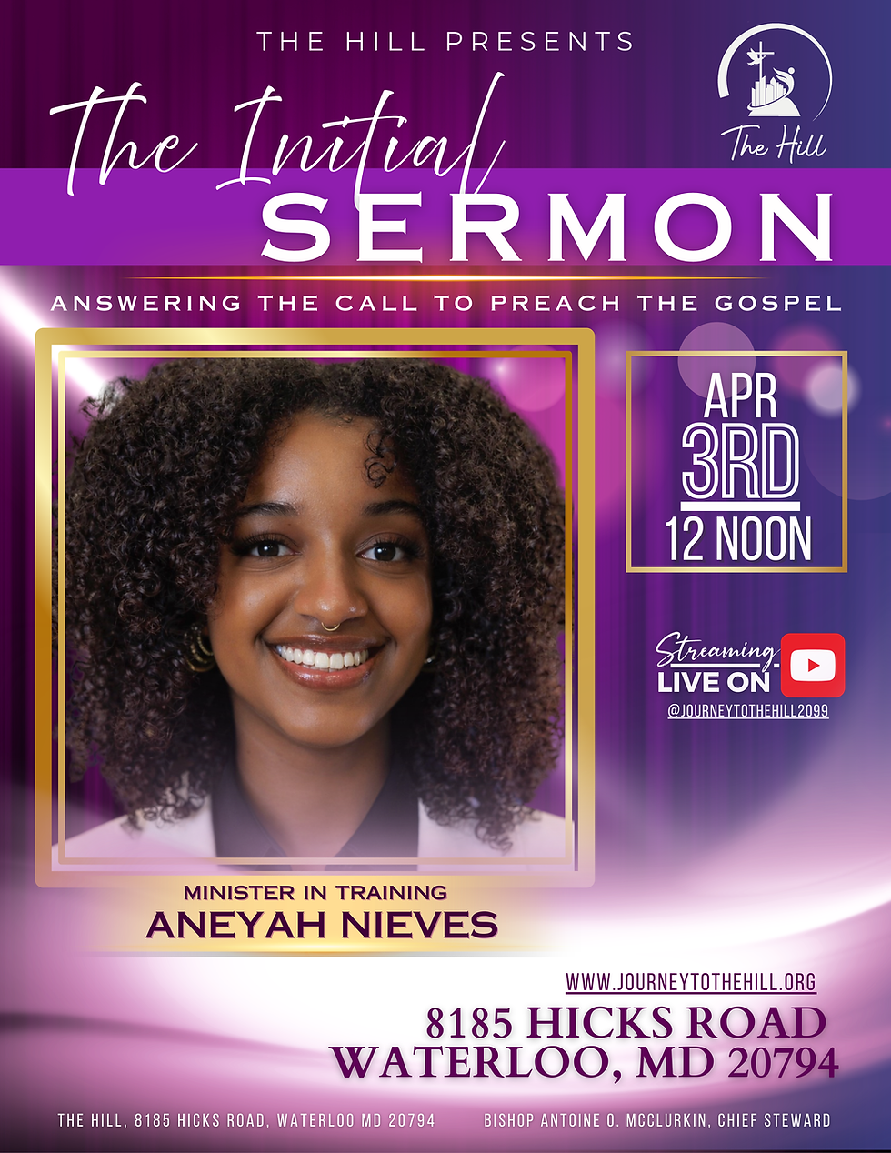 The Initial Sermon of Minister in Training Aneyah Nieves
