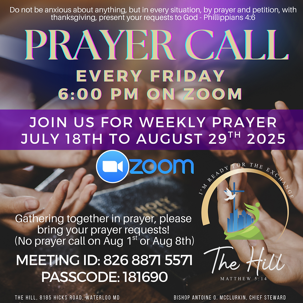 Weekly Friday Prayer Call