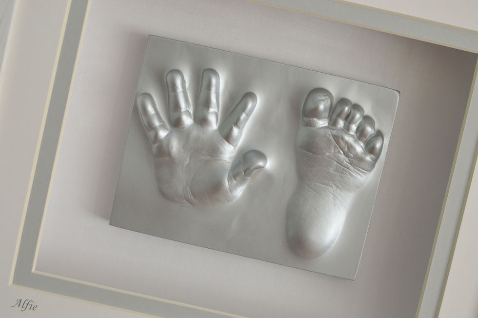 Thumbnail: Raised Outprints - Double - Silver