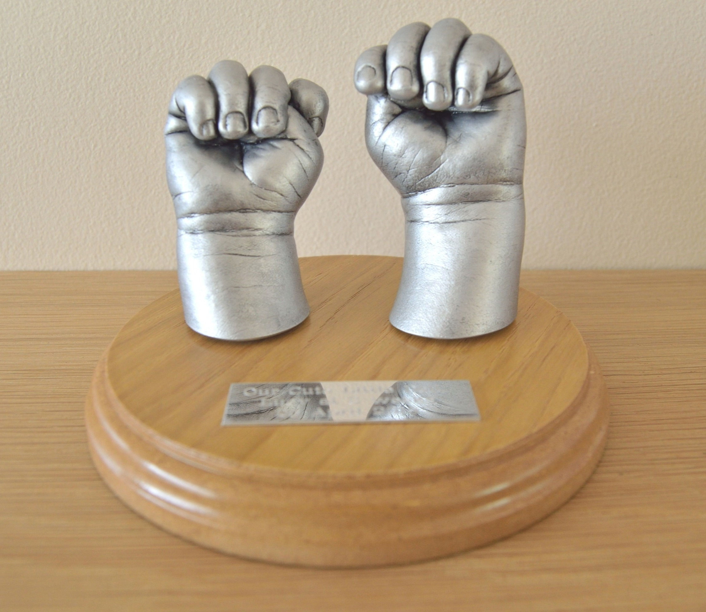 Mounted 3D Casting - Double - Antiqued Silver