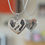 Thumbnail: Silver Jewellery - Double Sided Heart Pendant