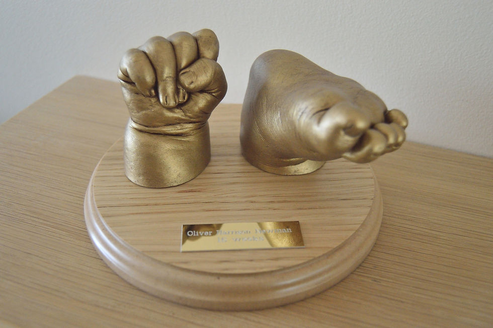 Thumbnail: Mounted 3D Casting - Double - Antiqued Dull Gold