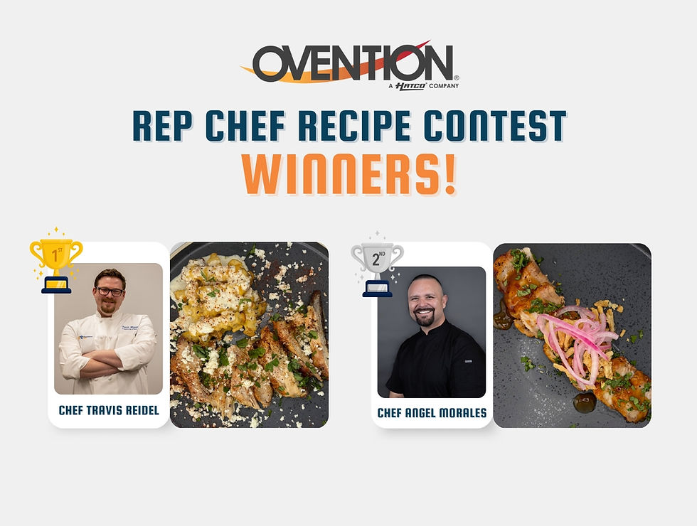 Professional Reps Chefs Earn First and Second Place in Ovention’s Rep Chef Recipe Contest