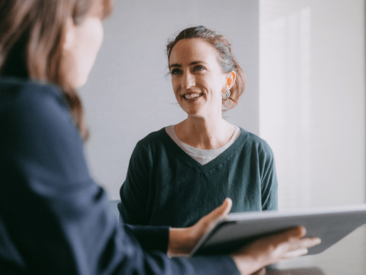 Two women meeting