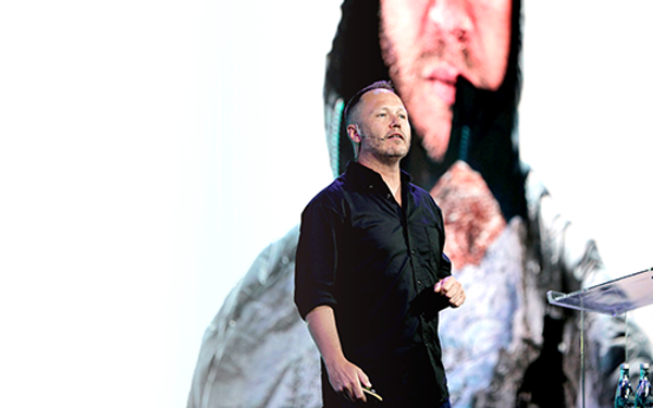 Robby on stage in Miami