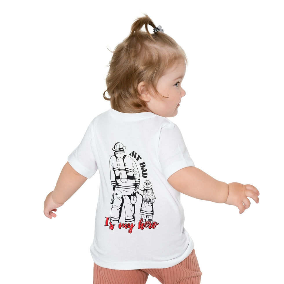 Thumbnail: Firefighter's Daughter Baby Short Sleeve T-Shirt