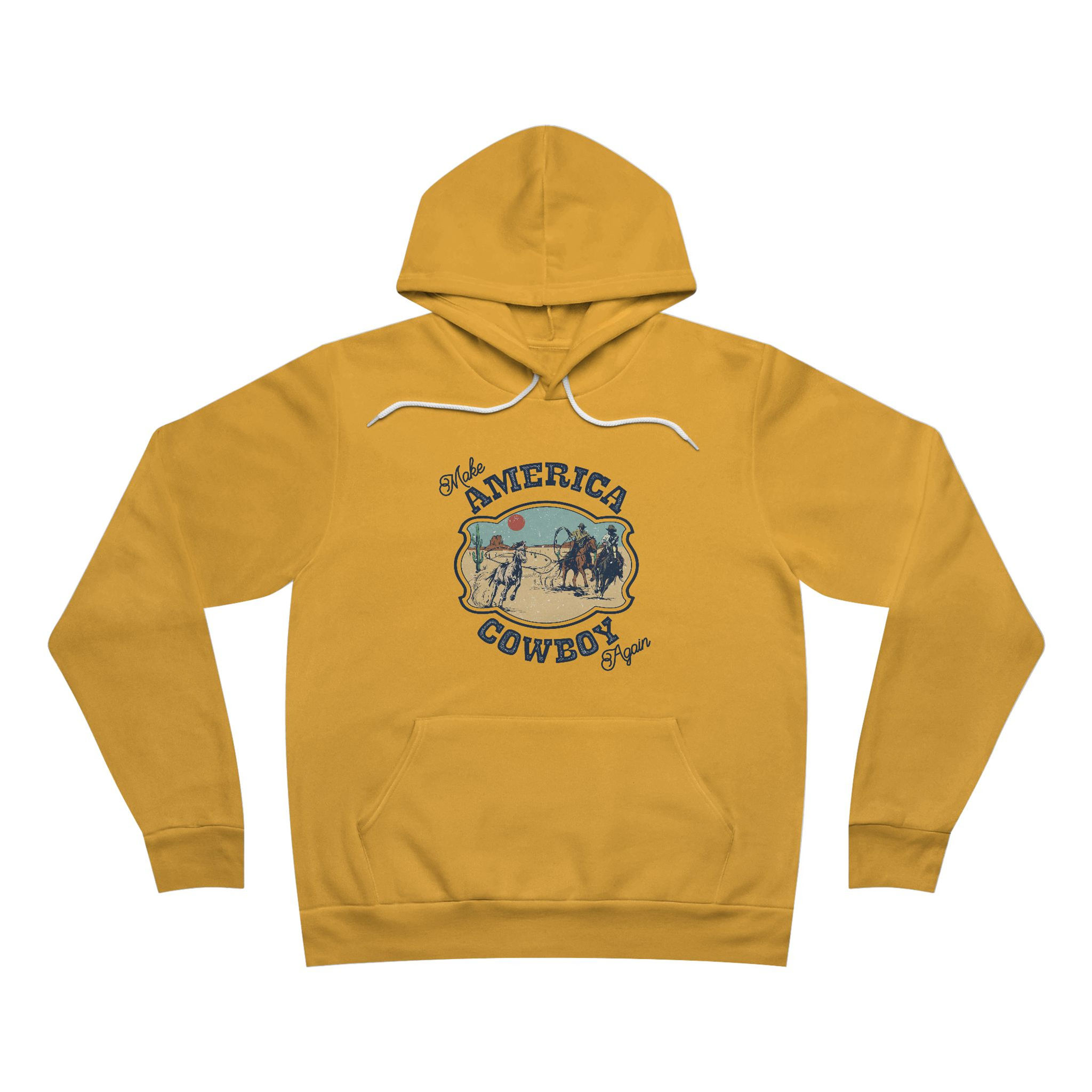 Cowboy America Hoodie - Unisex Fleece Pullover