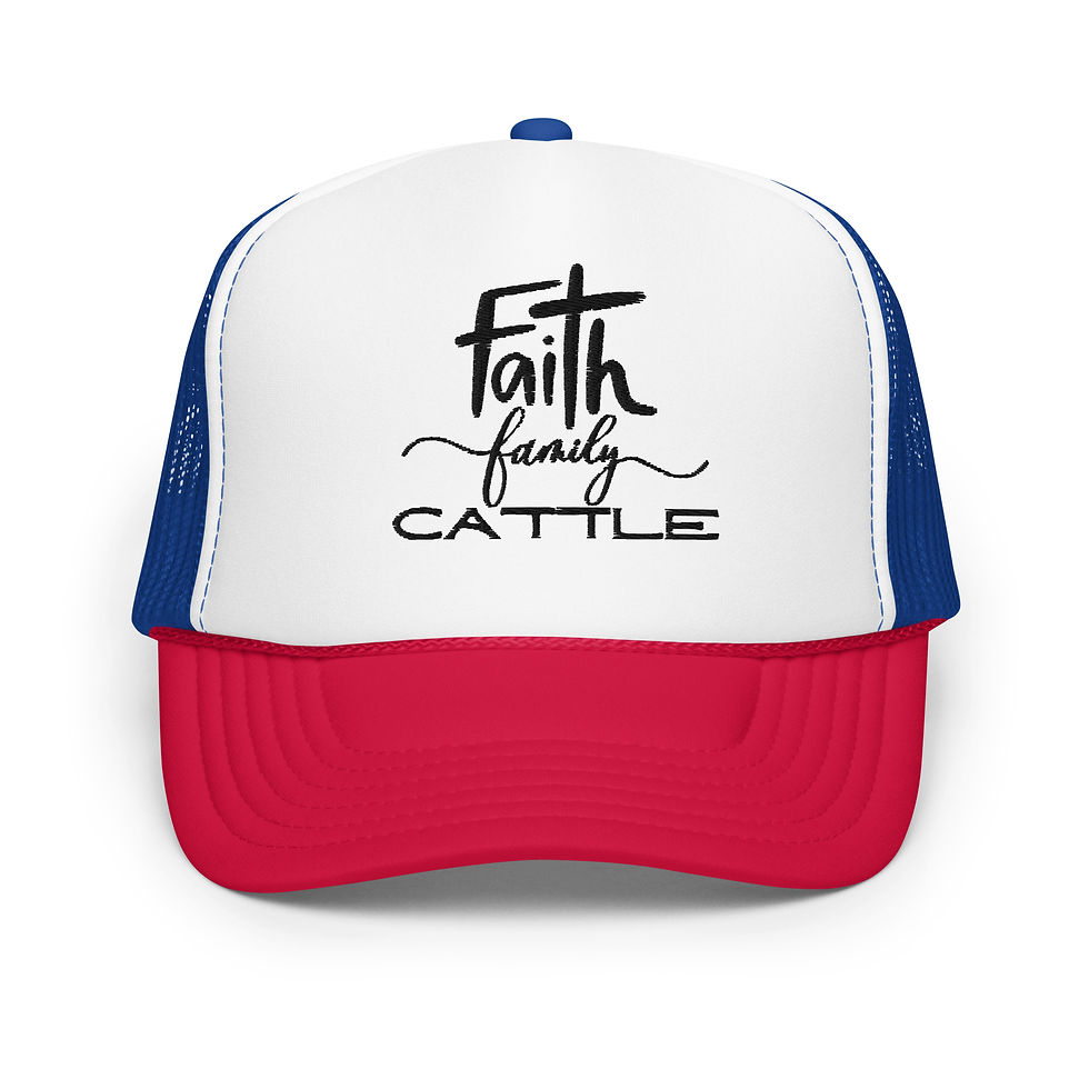 Thumbnail: Faith Family Cattle Foam trucker hat