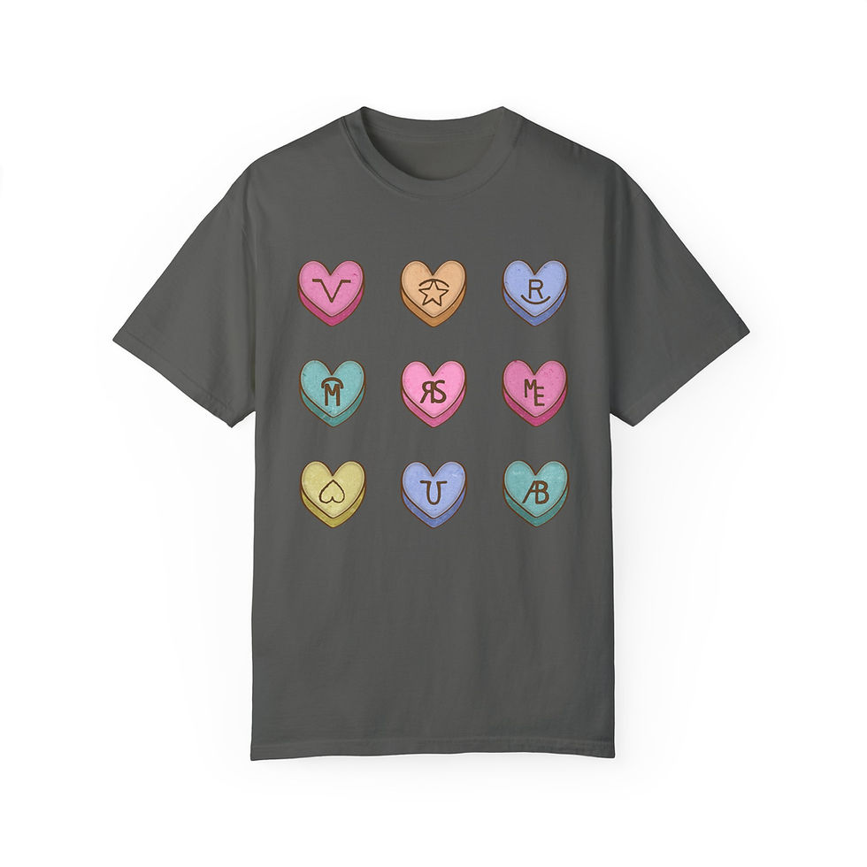 Thumbnail: Branded Heart Unisex Garment-Dyed T-shirt