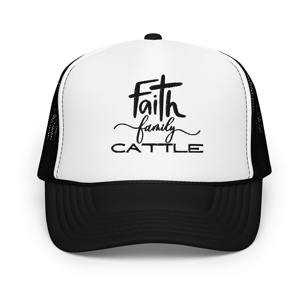 Thumbnail: Faith Family Cattle Foam trucker hat