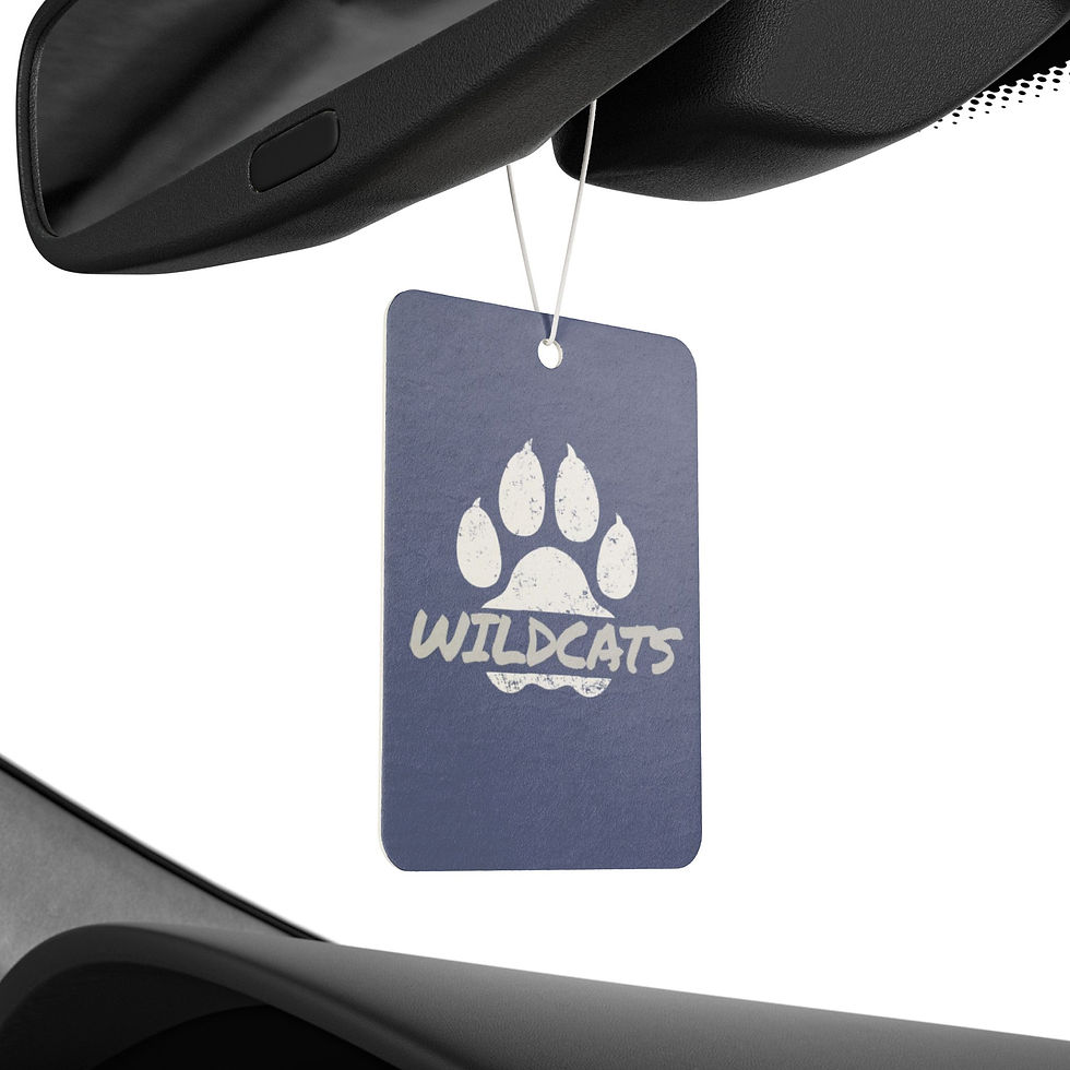 Thumbnail: Wildcats Paw Print Car Air Freshener