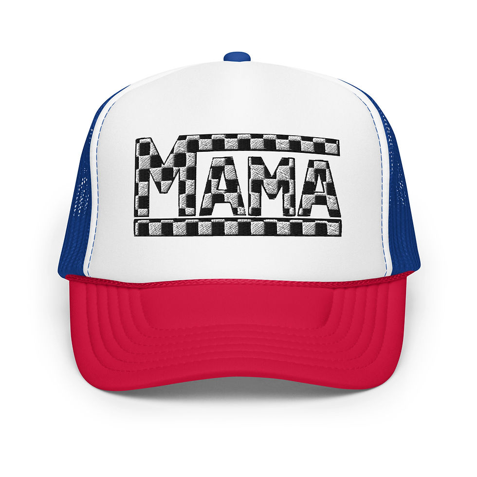 Thumbnail: Mama Checker Foam trucker hat