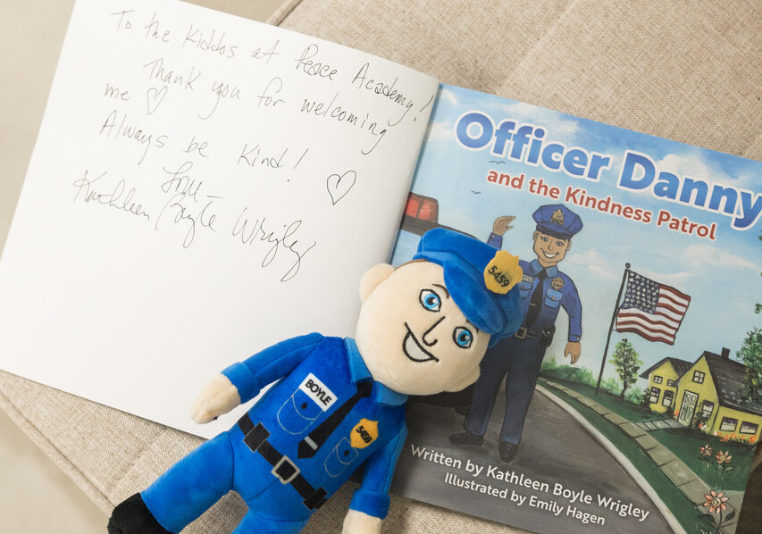 Kathleen Boyle Wrigley, Speaker & Author's Book Officer Danny and the Kindness Patrol.