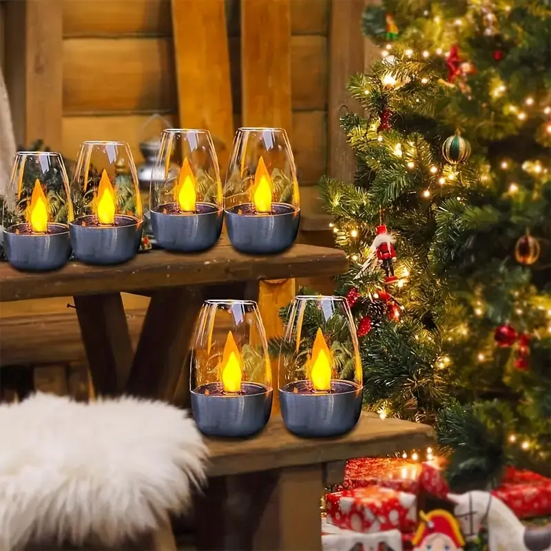 6PC Solar Candle Lights