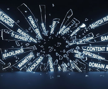 Digital background showing AI-driven website optimization and SEO tools