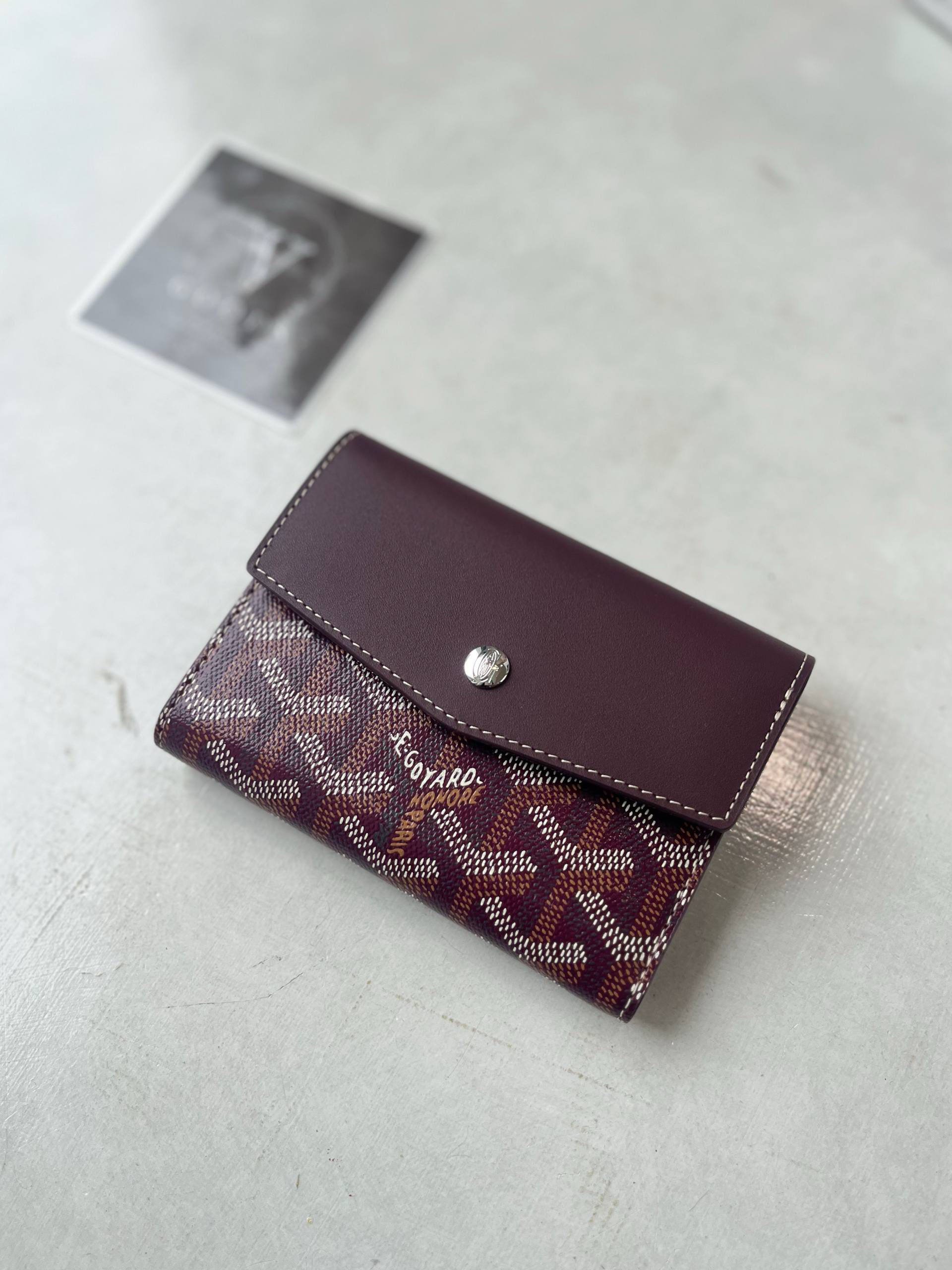 GOYARD SAINT GABRIEL BURGUNDY WALLET