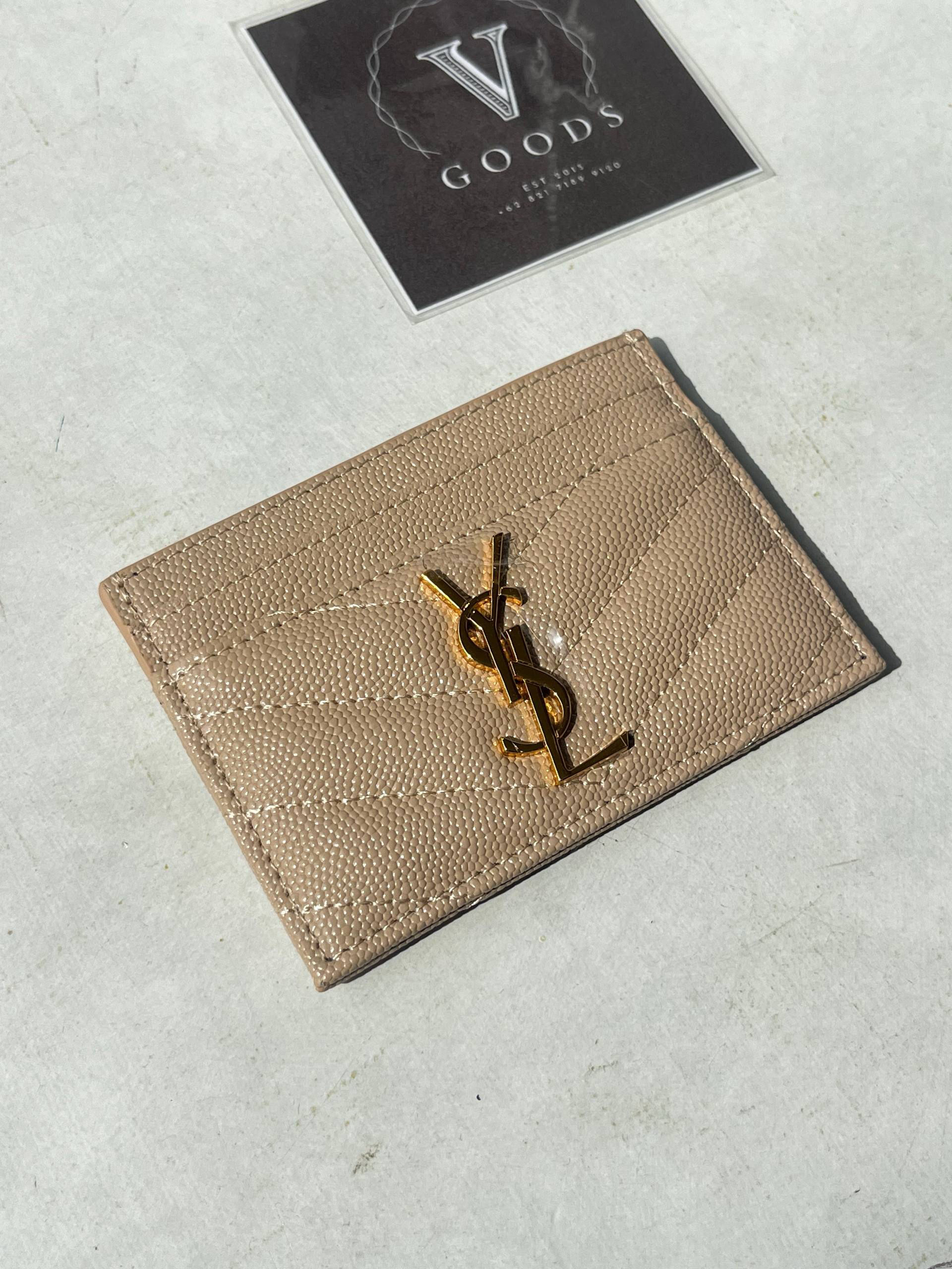 YSL CARD HOLDER GHW