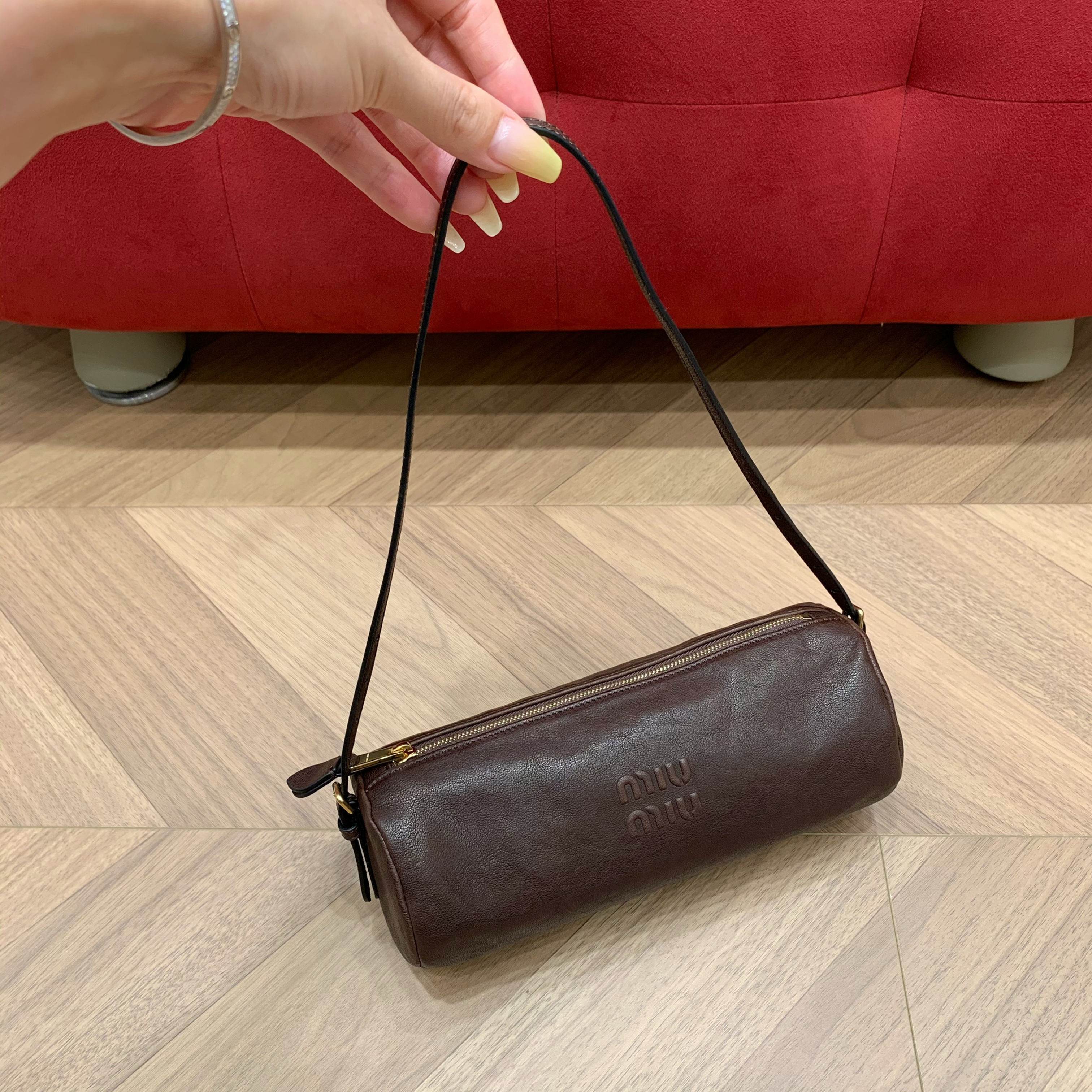 MIU MIU NAPPA AVIATOR POUCH