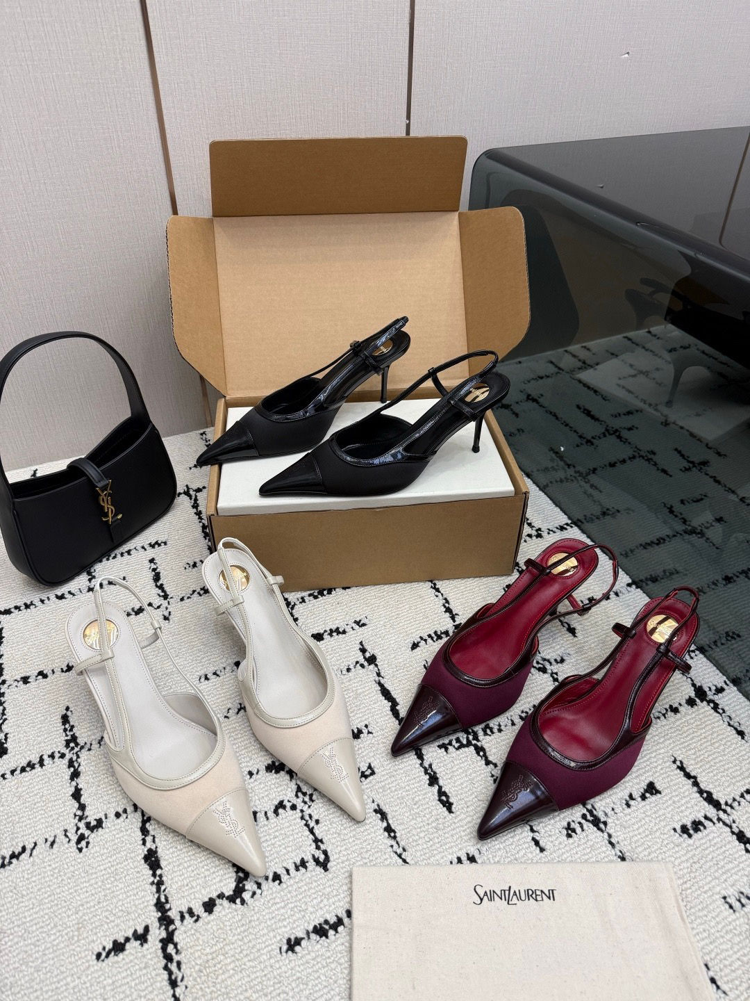 YSL ROSE HEELS