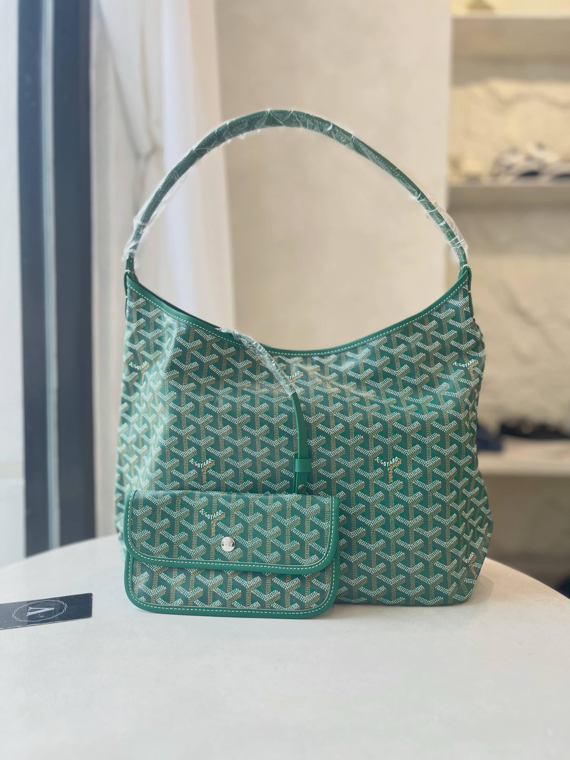 GOYARD BOHEME GREEN HOBO BAG
