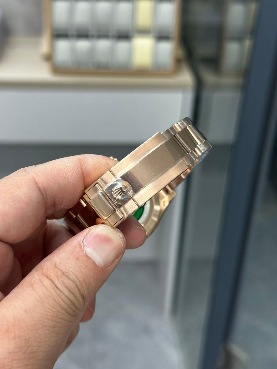 Thumbnail: Rolex daytona rose gold dial Bt 4130 stainless steel bezel Yellow sub dial