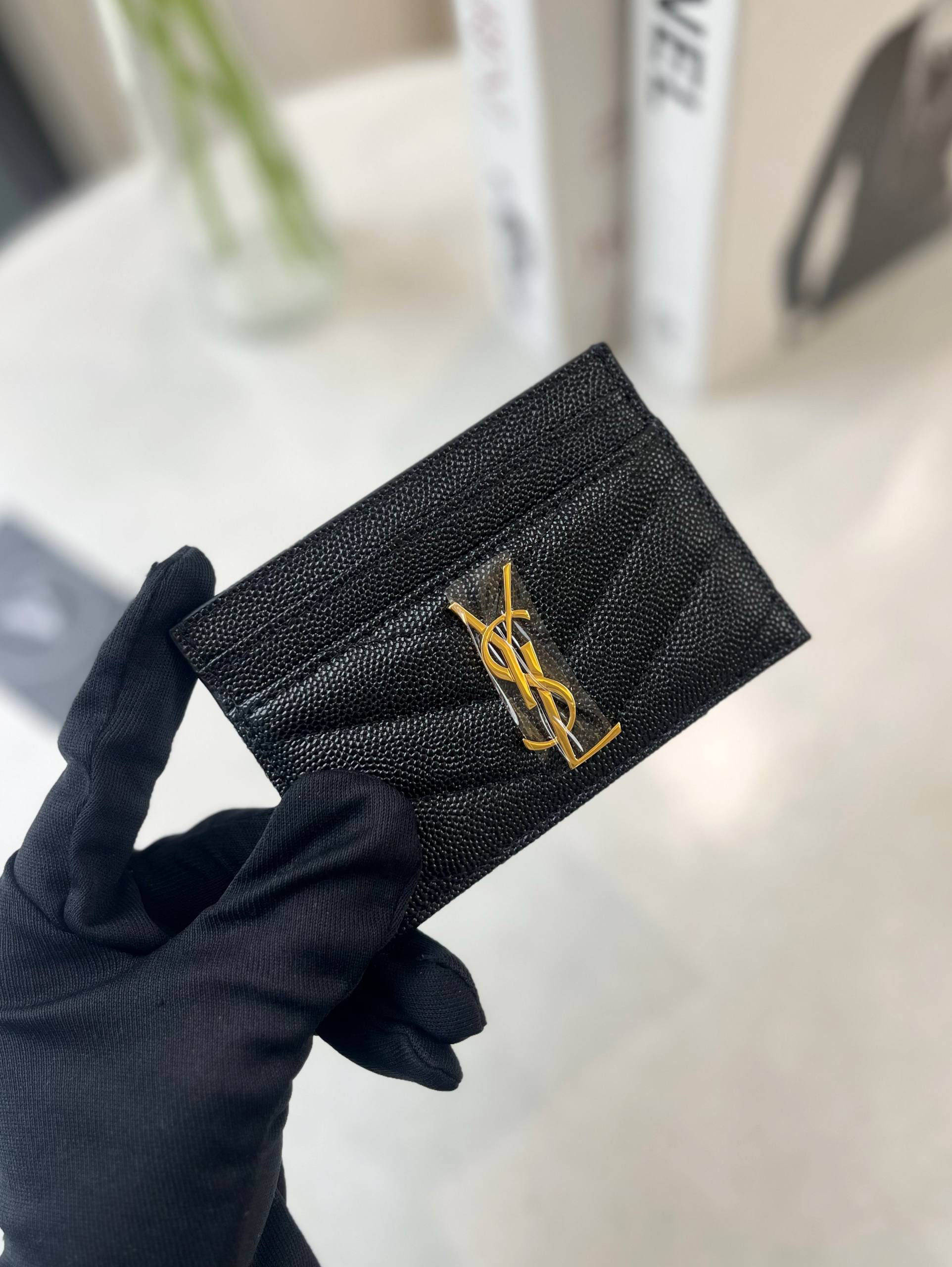 YSL CARD HOLDER GHW