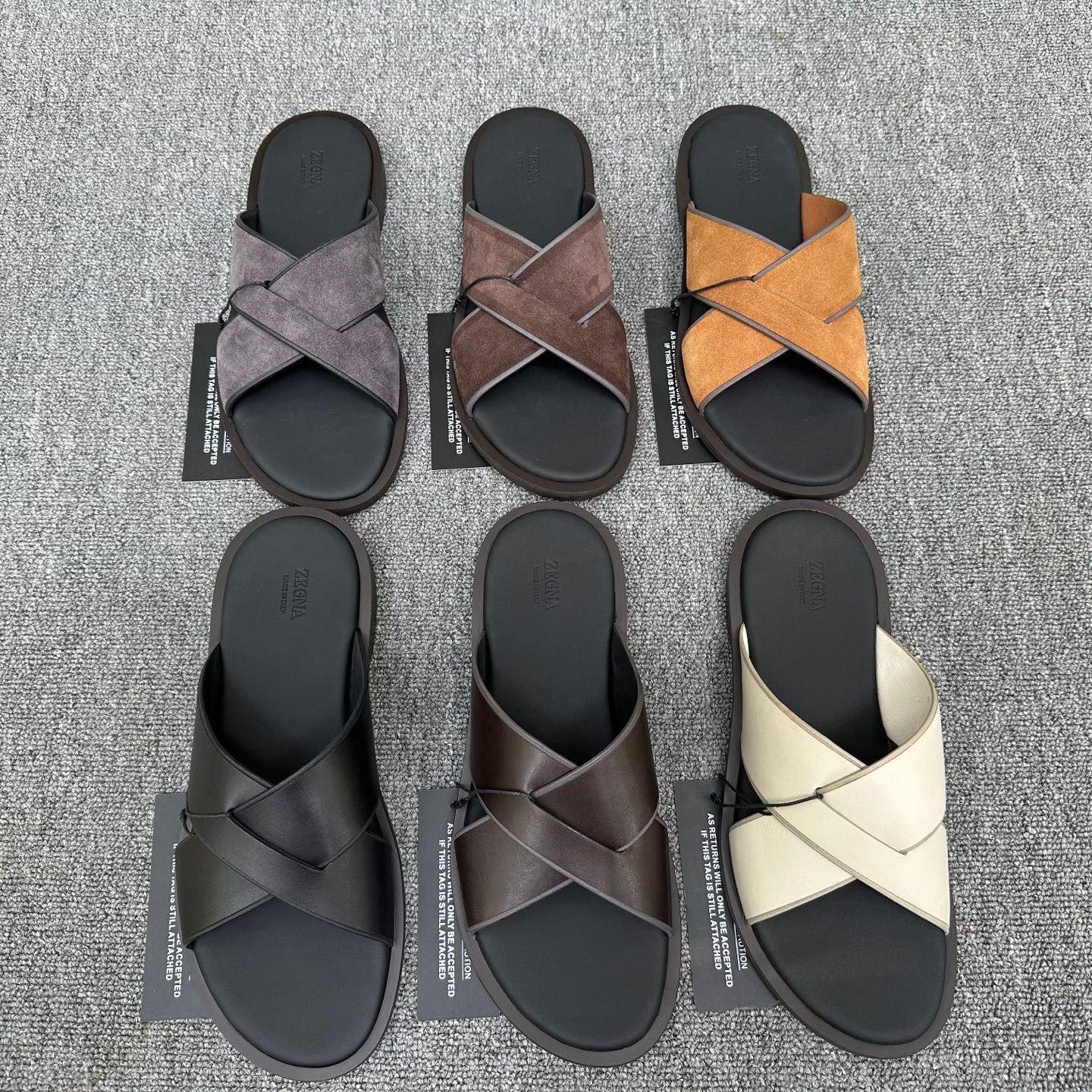 ZEGNA CROSSOVER SANDALS
