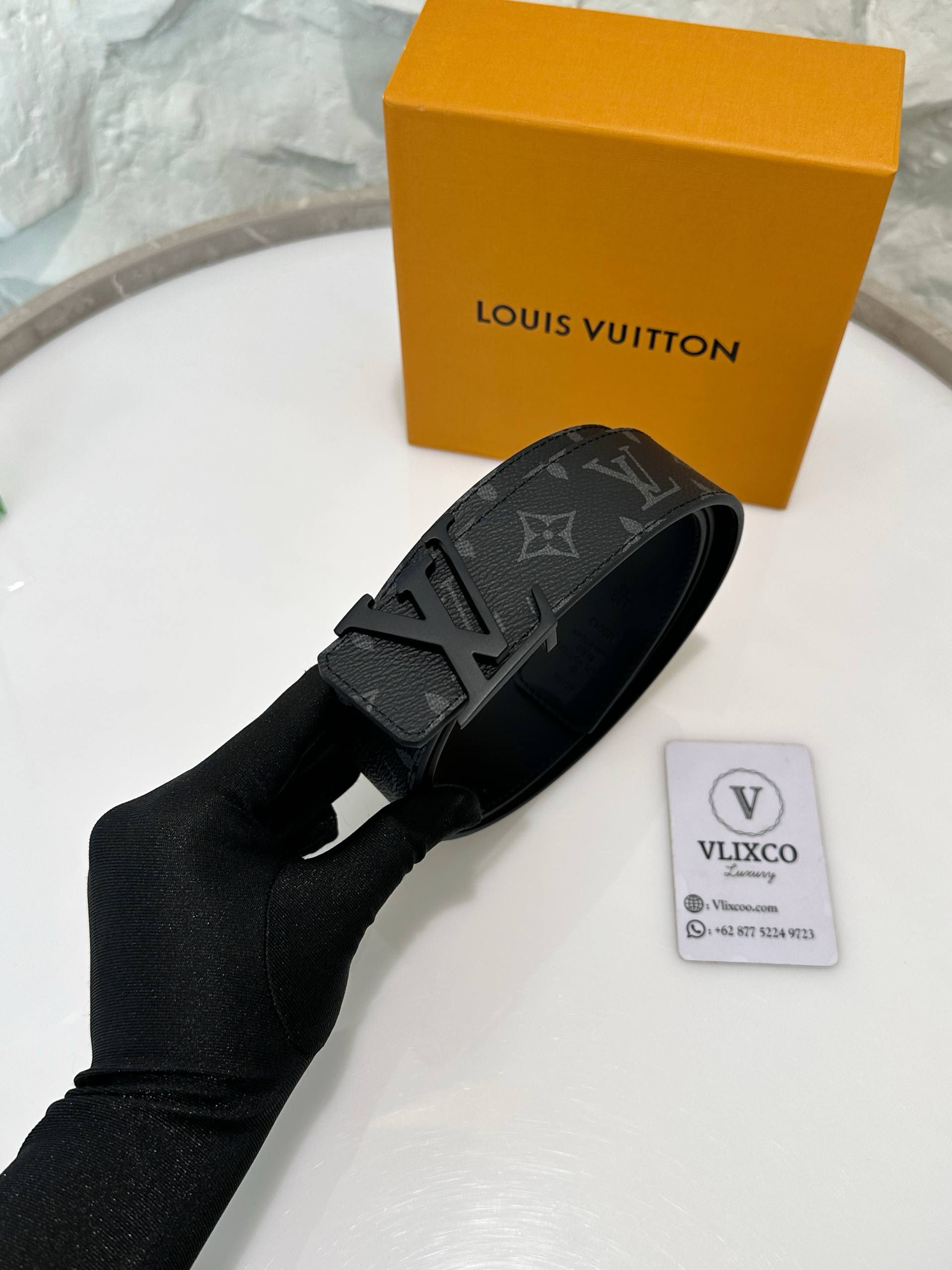 LV MONOGRAM CANVAS BELT