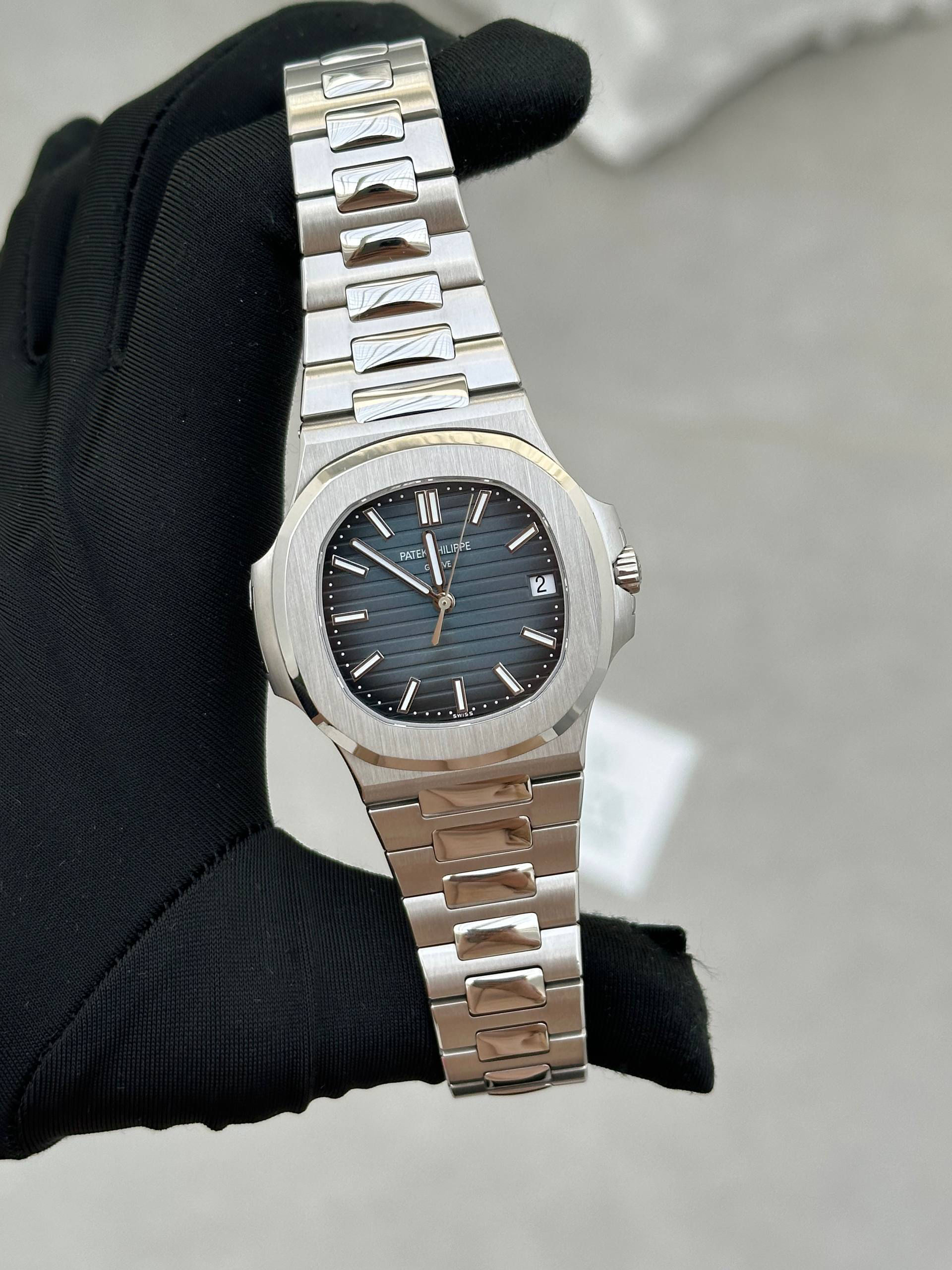 PATEK PHILIPPE NAUTILUS BLUE DIAL