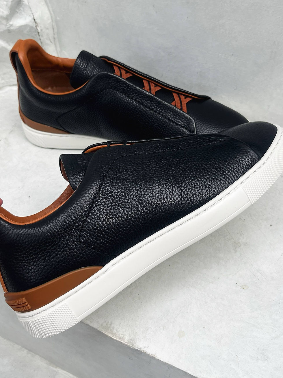 Thumbnail: ZEGNA TRIPLE STITCH SNEAKERS